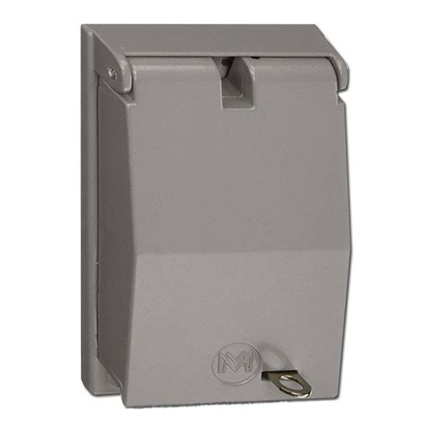 lock box for outdoor electrical outlet|outside electrical outlet locking covers.